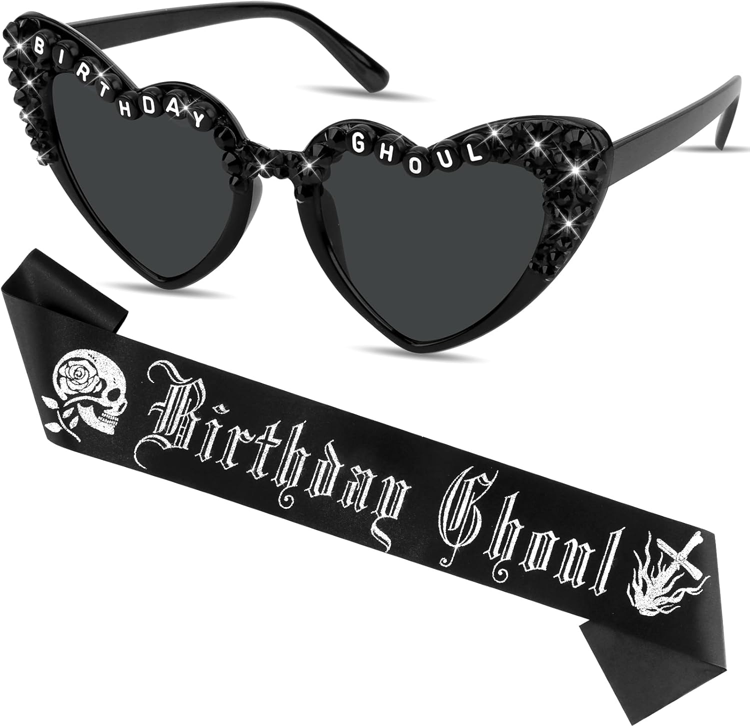 Women'S Emo Accessories - 여성용 고스 생일 띠와 선글라스, 고딕