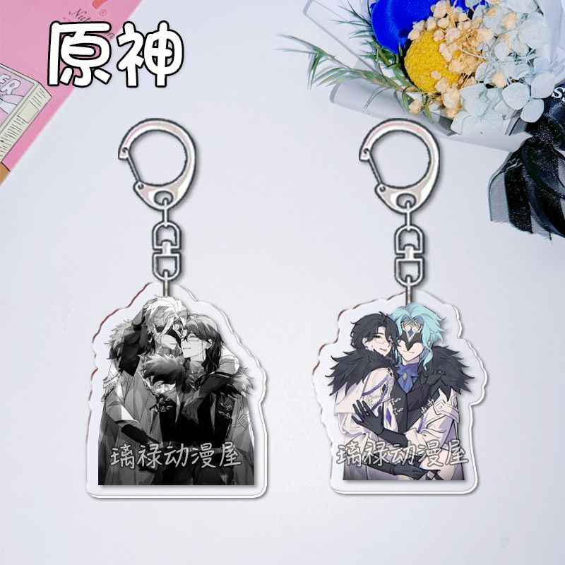 Women'S Keychain Accessories - 여성용 액세서리 가방용 2pcs Genshin Impact