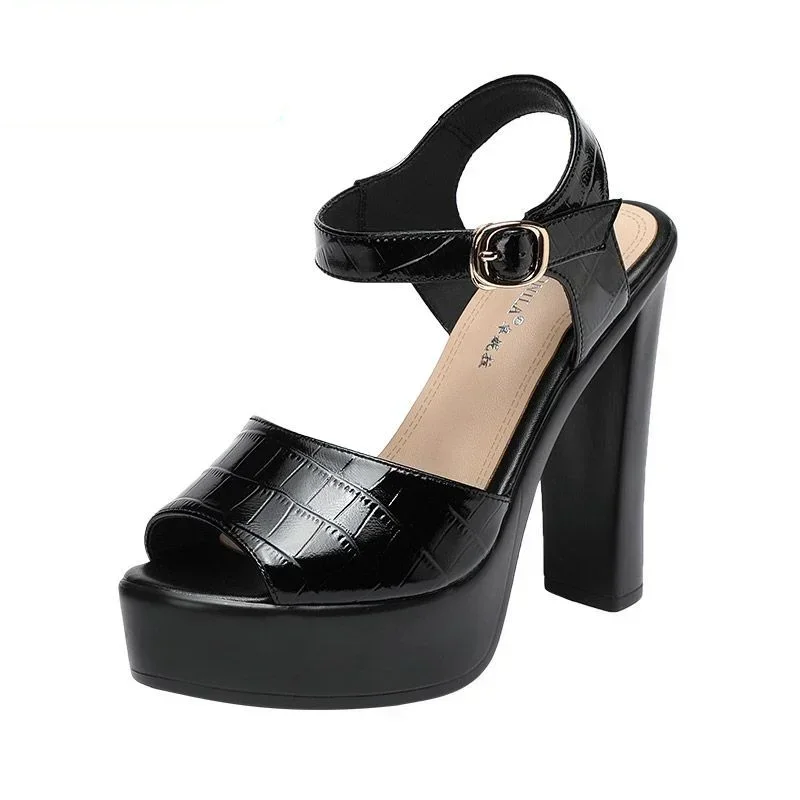 Women'S Accessories Trends 2025 - 10cm 13cm 패션 정품 가죽 샌들