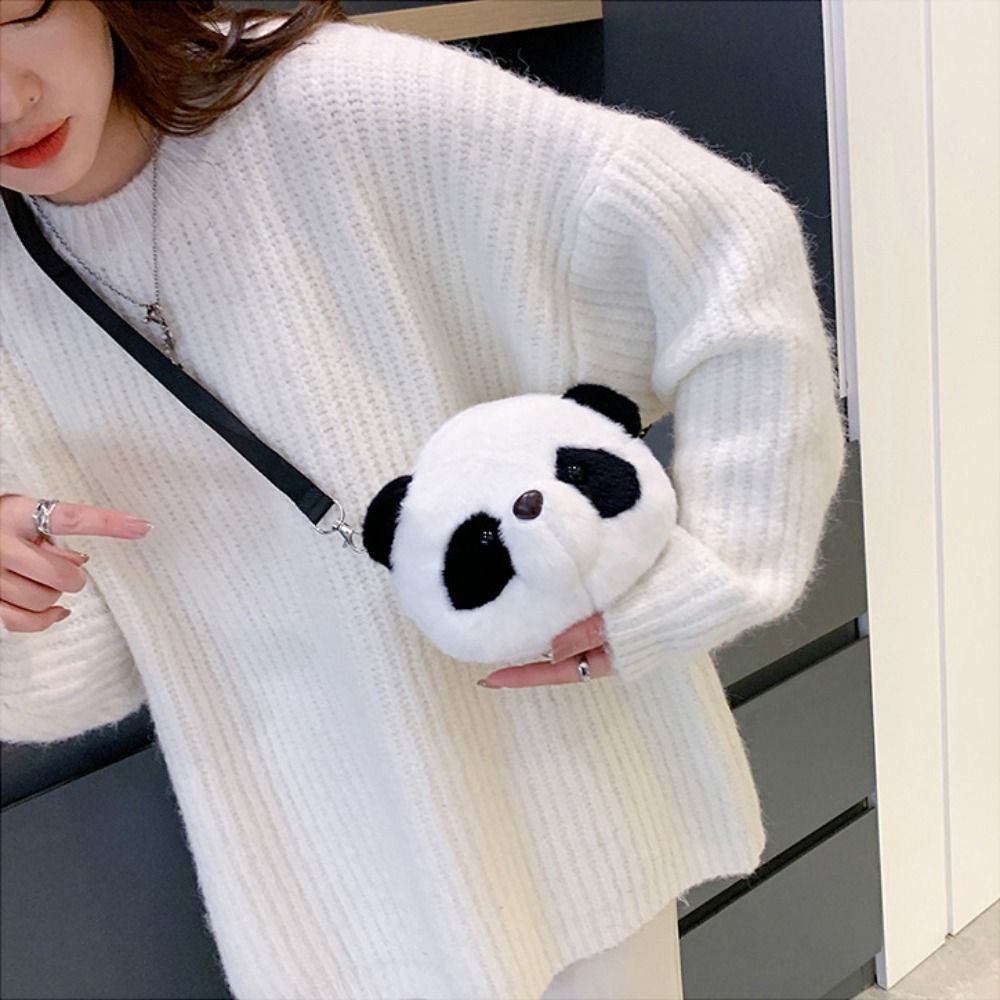 새로운 부드러운 푹신한 팬더 크로스백 가벼운 만화 캐릭 - Women'S Accessories Purse 리뷰 및 가격