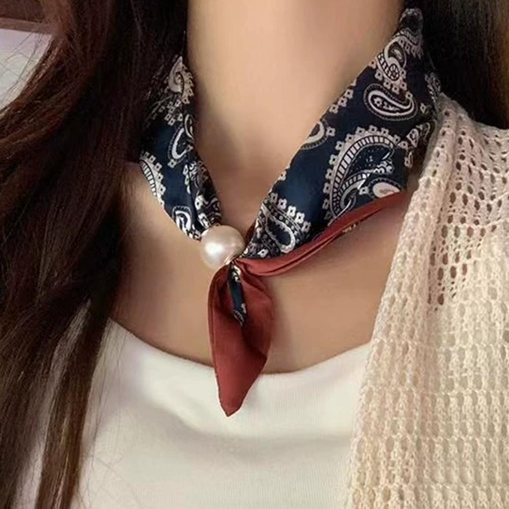 마그네틱 버클 진주 목걸이 여성용 좁은 롱 실크 스카프 - Women'S Accessories For Neck 리뷰 및 가격