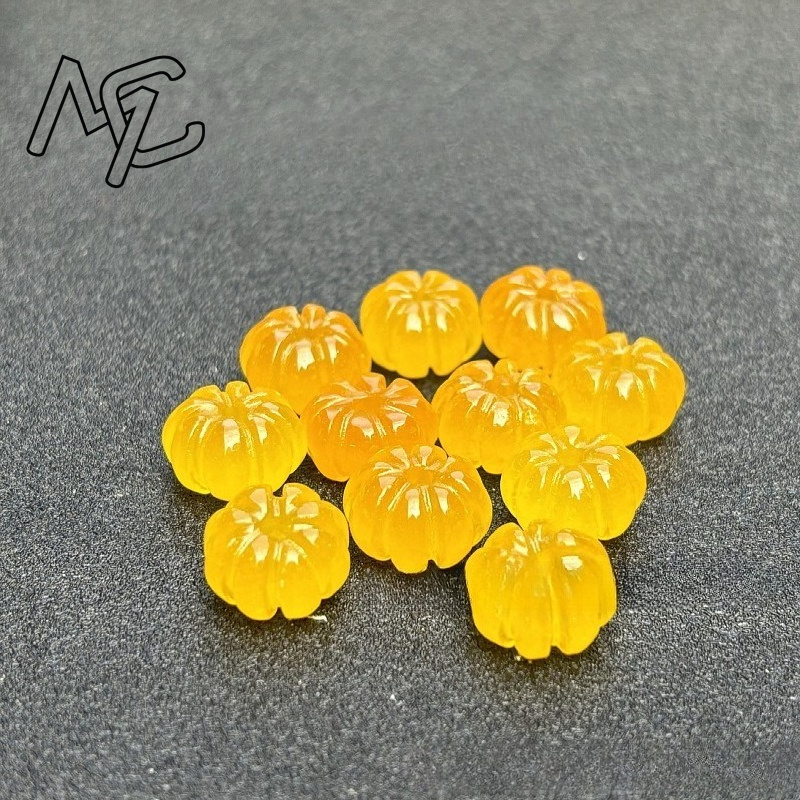 10pcs 녹색 옥 호박 구슬 DIY 귀걸이 팔찌 매력 - Women Accessories Earrings 리뷰 및 가격
