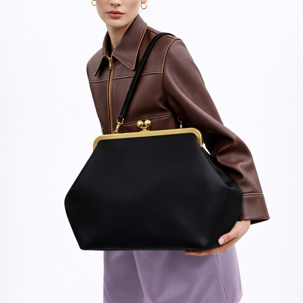 여성을위한 클래식 대용량 키스락 프레임 클립 가방 럭셔 - Women'S Accessories Purse 리뷰 및 가격