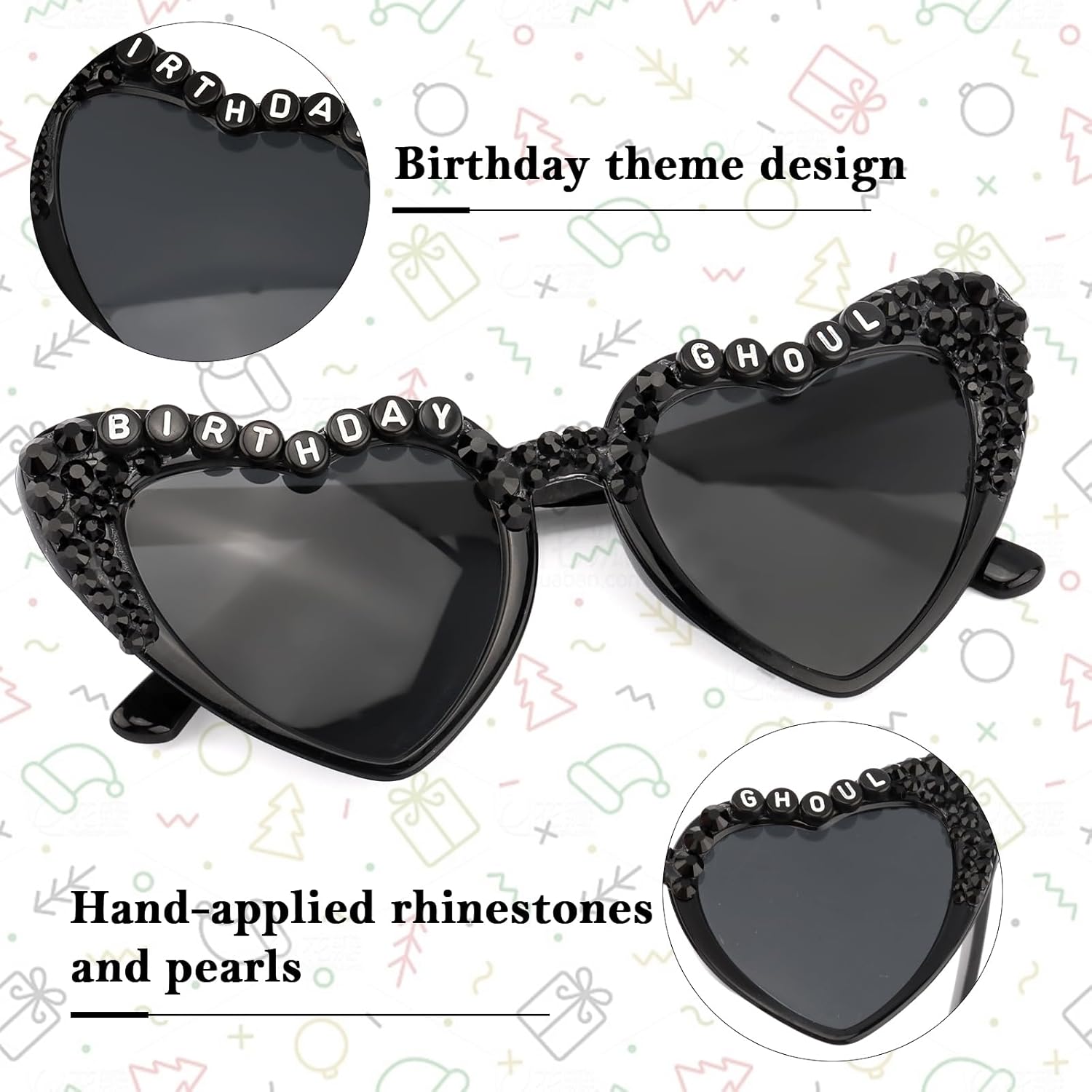 여성용 고스 생일 띠와 선글라스, 고딕 할로윈 파티 이 - Women'S Emo Accessories 리뷰 및 가격