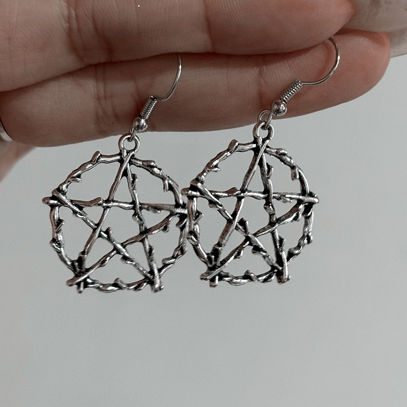 빈티지 고스 고딕 오각별 드롭 귀걸이 여성용 트렌디 펑 - Women'S Emo Accessories 리뷰 및 가격