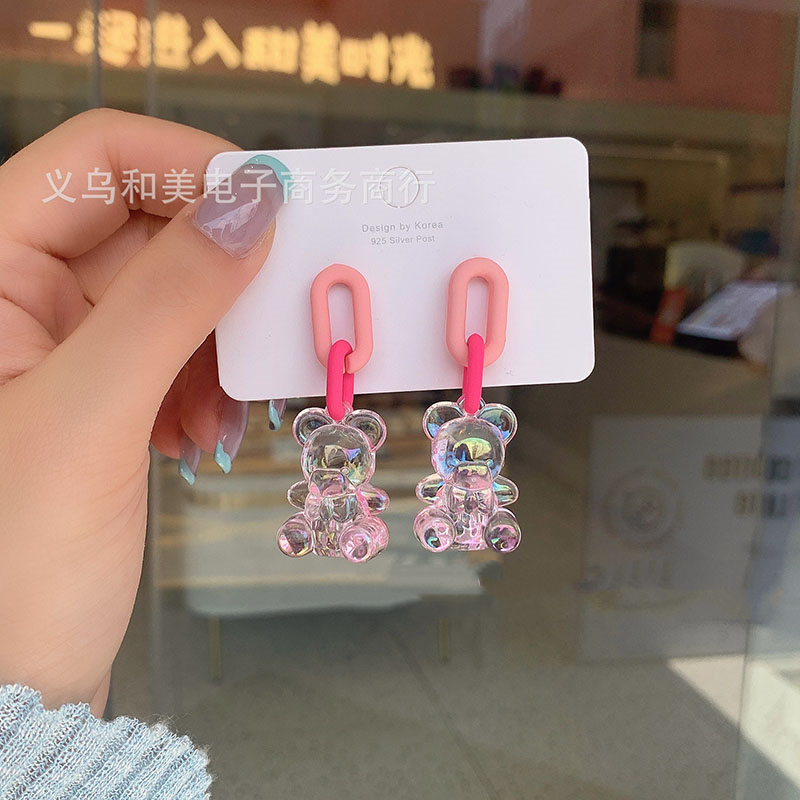 925 실버 바늘 매달려 귀걸이 스터드 거미 곰 귀걸이 - Women'S Emo Accessories 리뷰 및 가격