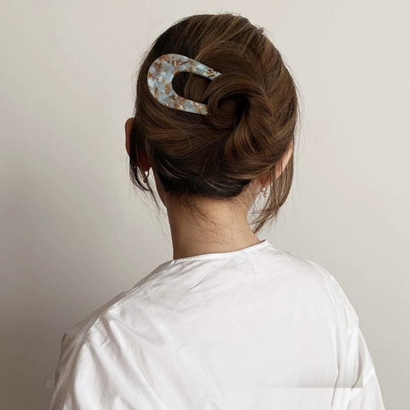 U자형 헤어핀 여성용 프렌치 스타일 두 갈래 빈티지 헤 - Women Accessories Website 리뷰 및 가격