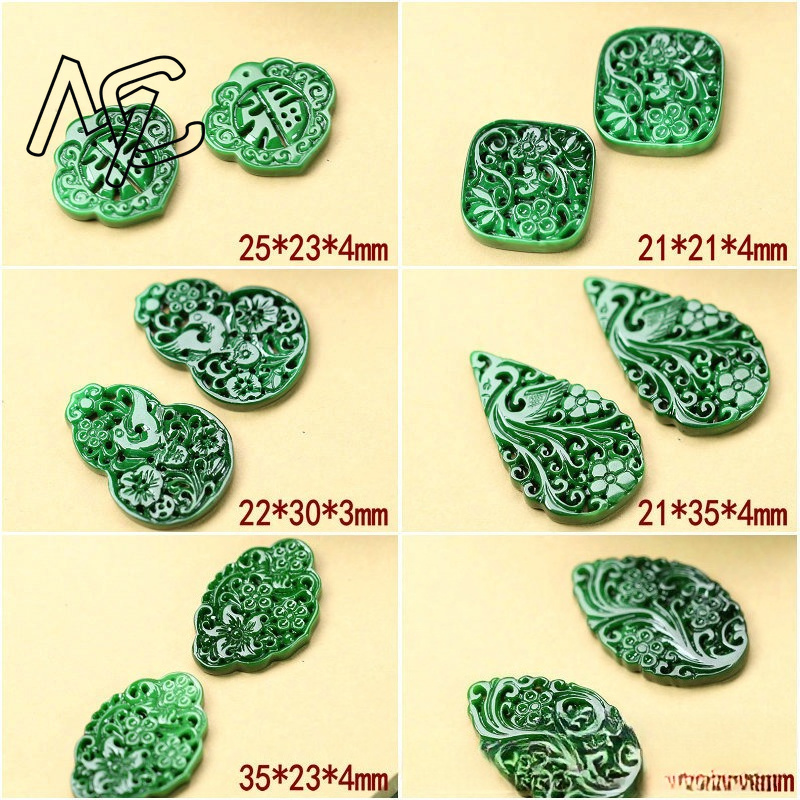2pcs DIY 천연 드라이 그린 에메랄드 할로우 아웃 - Women Accessories Earrings 리뷰 및 가격