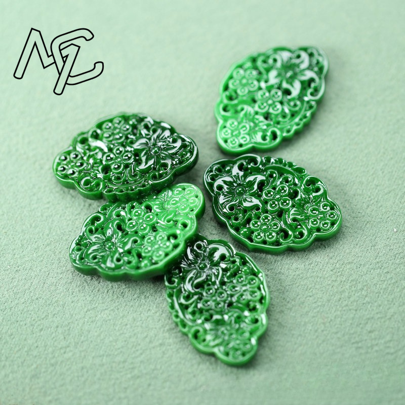 2pcs DIY 천연 드라이 그린 에메랄드 할로우 아웃 - Women Accessories Earrings 리뷰 및 가격