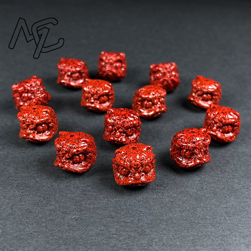 10pc 천연 시나버 크리스탈 사자 댄스 비즈 DIY  - Women Accessories Earrings 리뷰 및 가격
