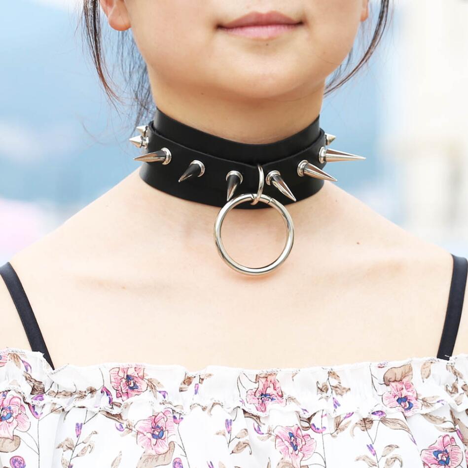 롱 스파이크 초커 펑크 칼라 여성 남성 리벳 스터드 초 - Women'S Emo Accessories 리뷰 및 가격