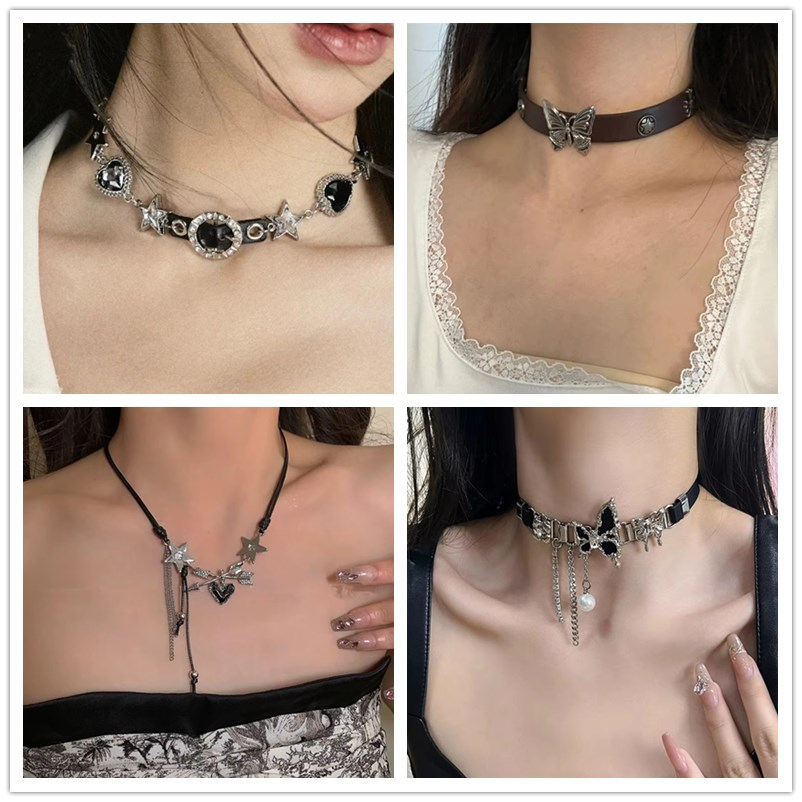Y2K 빈티지 나비 크로스 하트 스타 목걸이, 남녀공용 - Women'S Emo Accessories 리뷰 및 가격