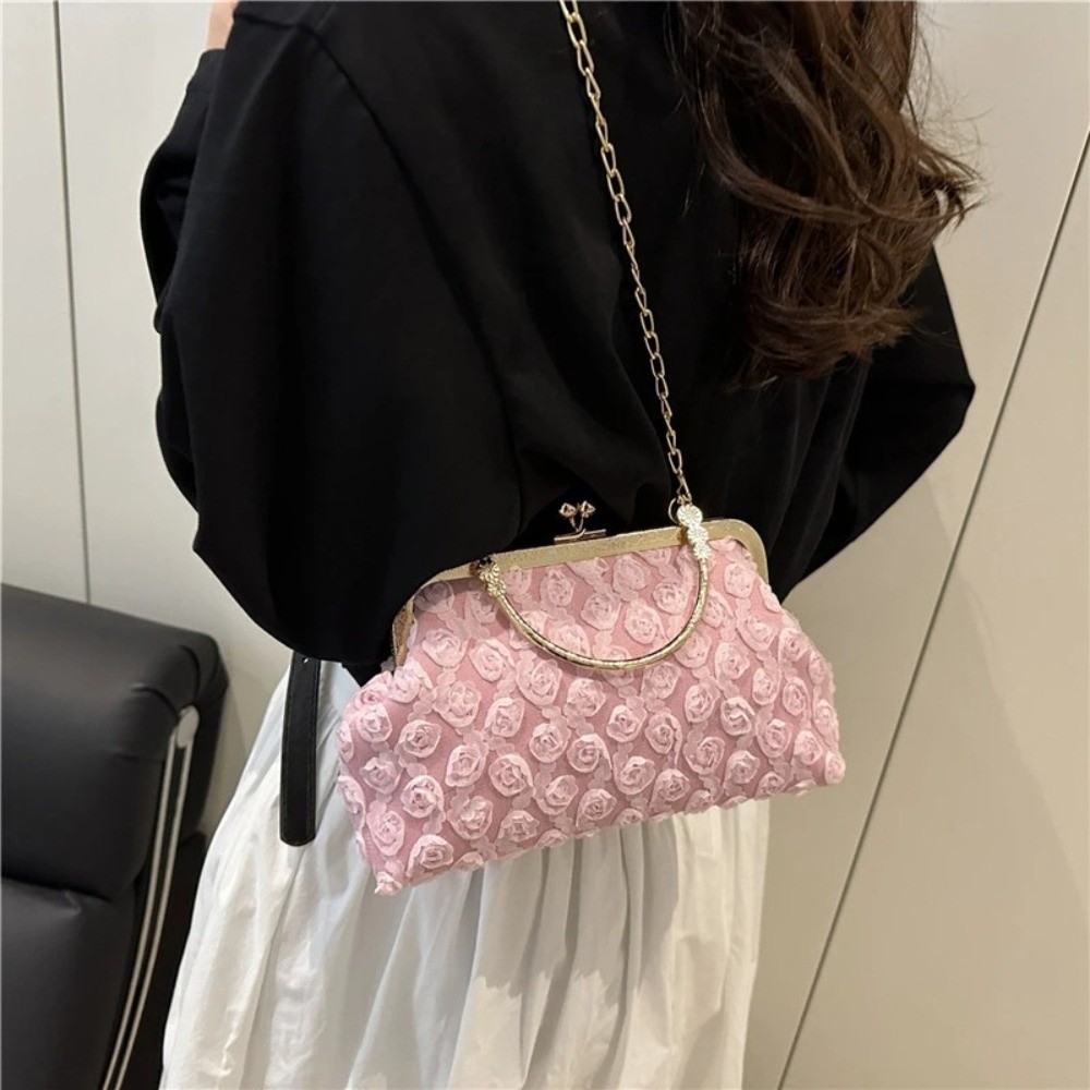 럭셔리 클립 숄더백 3D 플라워 쉘 모양 크로스바디 백 - Women'S Accessories Purse 리뷰 및 가격